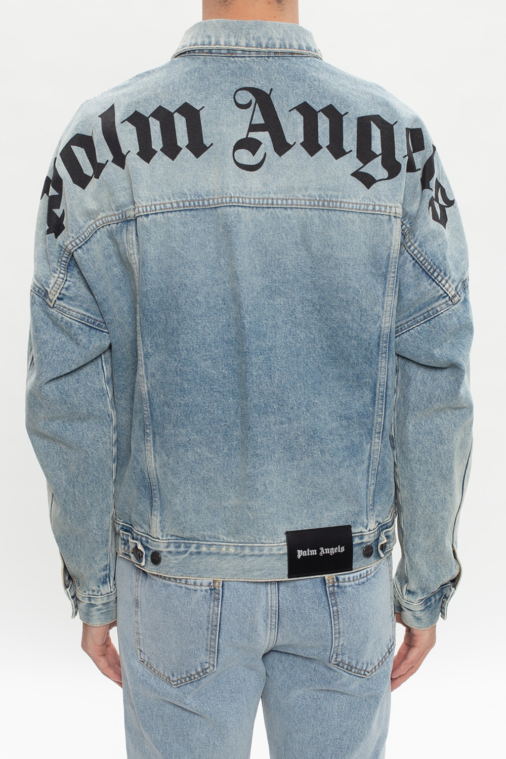 T Shirt da uomo | Branded denim jacket Palm Angels
